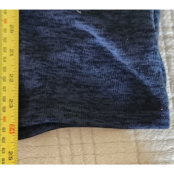 LANDS END Navy Quarter Zip Pullover Sweater Top - Picture 3 of 8